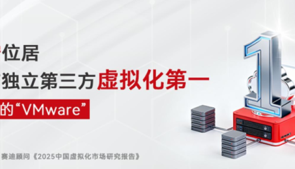 云宏信息蝉联国产独立第三方虚拟化市场TOP1 打造“中国的VMware”